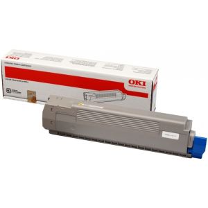 Toner OKI 44643001 (C801, C821), žltá (yellow), originál