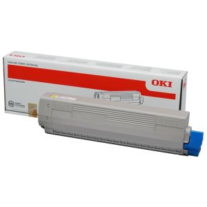 Toner OKI 44844613 (C822), žltá (yellow), originál