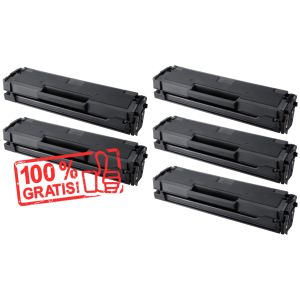 Toner 4 x Samsung MLT-D101S + MLT-D101S ZADARMO, čierna (black), alternatívny