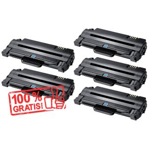 Toner 4 x Samsung MLT-D1052L + MLT-D1052L ZADARMO, čierna (black), alternatívny