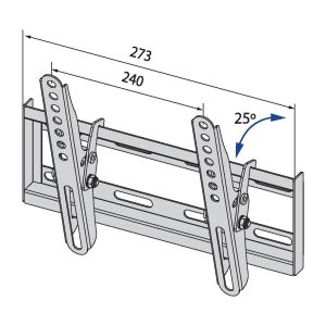 TB TV wall mount TB-251 až 42", 20kg max VESA 200x200 TB-251