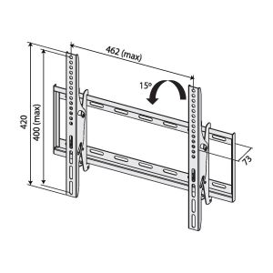 TB TV wall mount TB-451 až 65", 40kg max VESA 400x400 TB-451