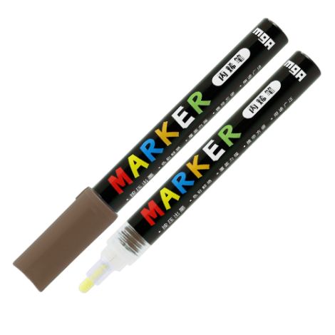 Popisovač M&G Acrylic Marker 2 mm akrylový, Brown S421