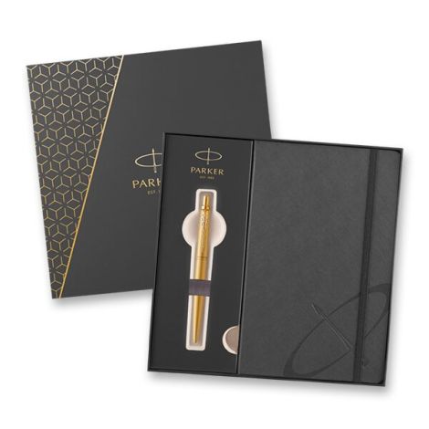 Pero guľôčkové PARKER Jotter XL Monochrome Gold GT+šedý zápisník