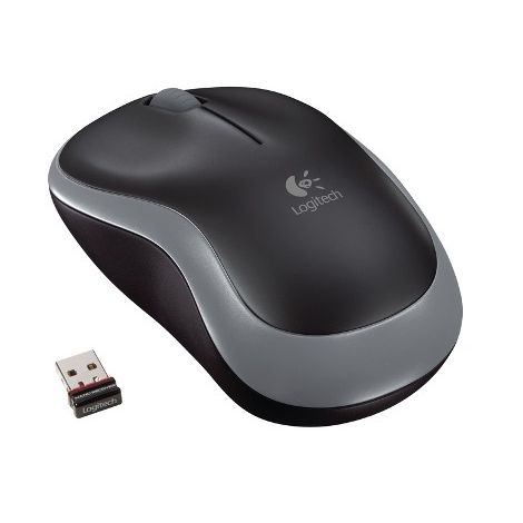 Logitech M185 nano/Kancelárska/Optická/1 000 DPI/Bezdrôtová USB/Šedá 910-002238