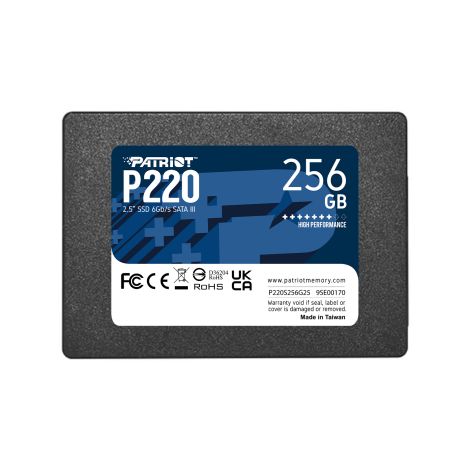 PATRIOT P220/256GB/SSD/2.5"/SATA/3R P220S256G25