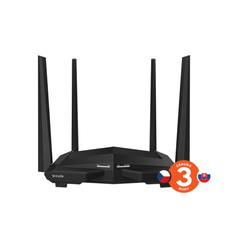 Tenda AC10 WiFi AC Router 1200Mbps, 1x GWAN, 3x GLAN, VPN server/klient, WISP, Universal Repeater 75011820