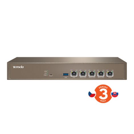 Tenda G1 Enterprise Gigabit MultiWAN Router, 3x GWAN/GLAN, 1x GLAN, 1x GWAN, Load Balance, VPN 75011981