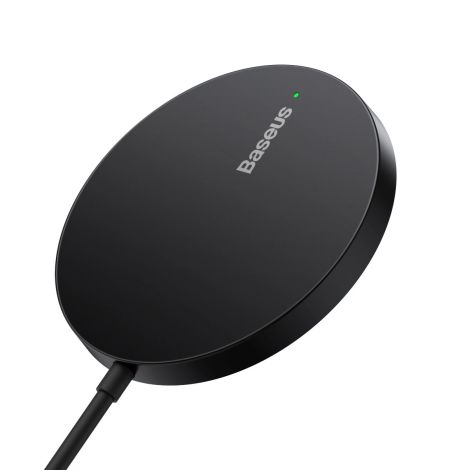 Baseus Bezdrôtová nabíjačka do siete Simple Mini3 15W USB-C čierna 6932172618643