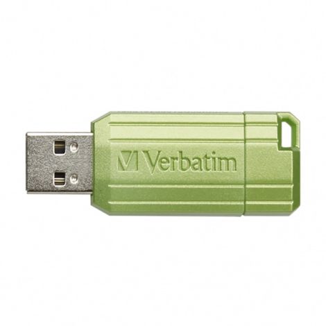 Verbatim USB flash disk, USB 2.0, 64GB, Store,N,Go PinStripe, zelený, 49964, pre archiváciu dát