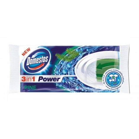 Domestos 3 in1 WC blok NÁHRADNÝ tuhý Pine 40 g