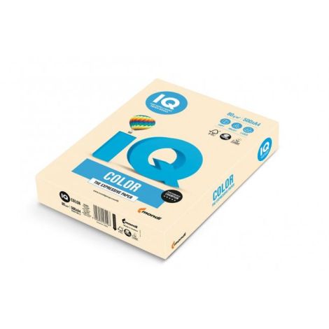 Farebný papier IQ color krémový CR20, A4, 80g