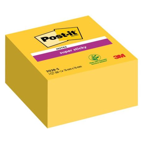 Samolepiaci bloček Post-it Super Sticky 76x76mm žltá 350l