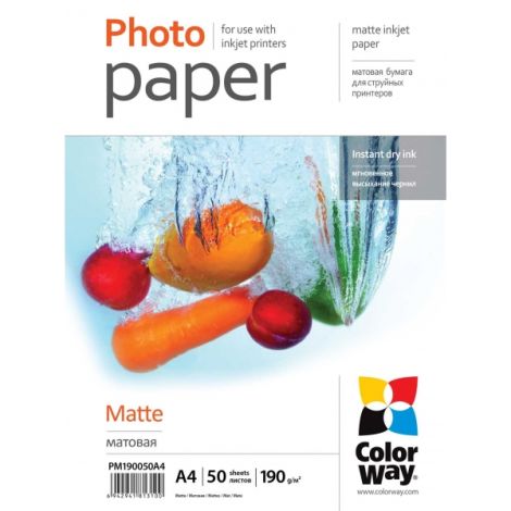 Fotopapier - A4 / 190g - matný, 50 ks v balení