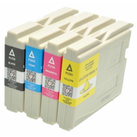 Cartridge Brother LC1000 VALBP, CMYK, štvorbalenie, multipack, alternatívny