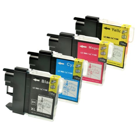 Cartridge Brother LC1100HY VALBP, CMYK, štvorbalenie, multipack, alternatívny