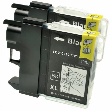 Cartridge Brother LC1100HY BKBP2, dvojbalenie, čierna (black), alternatívny