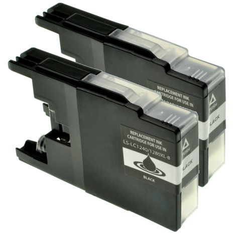 Cartridge Brother LC1240BKBP2, dvojbalenie, čierna (black), alternatívny