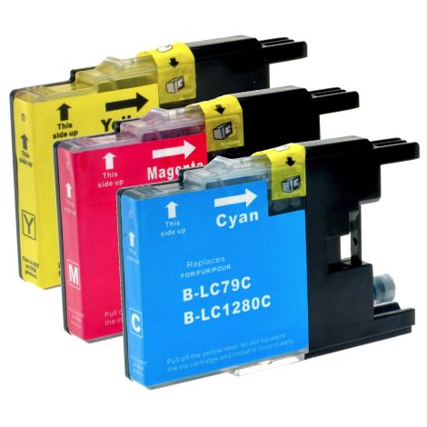 Cartridge Brother LC1280XL RBWBP, CMY, trojbalenie, multipack, alternatívny