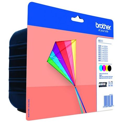 Cartridge Brother LC223 VALBP, CMYK, štvorbalenie, multipack, originál