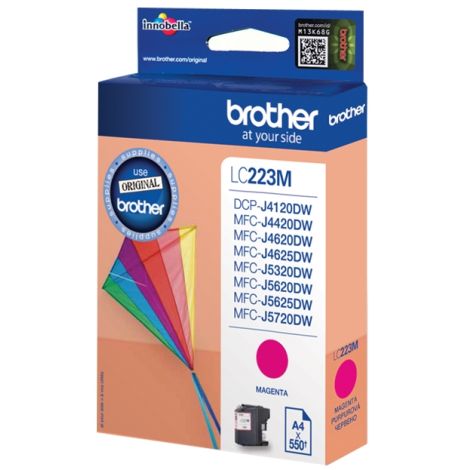 Cartridge Brother LC223M, purpurová (magenta), originál