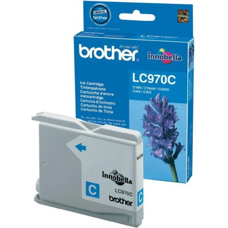 Cartridge Brother LC970C, azúrová (cyan), originál