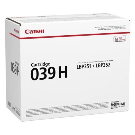 Toner Canon 039H, CRG-039H, 0288C001, čierna (black), originál