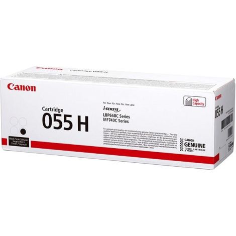 Toner Canon 055H BK, CRG-055H BK, 3020C002, čierna (black), originál