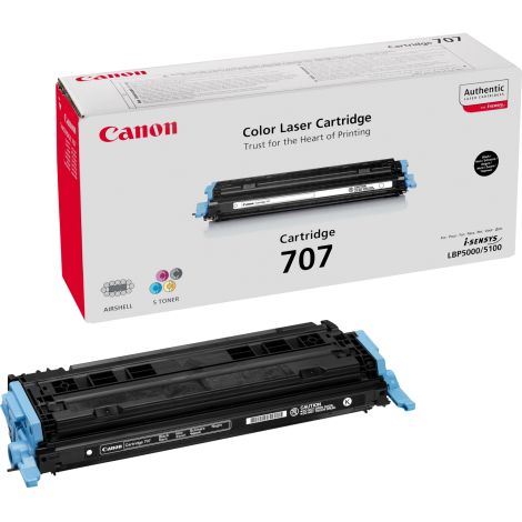 Toner Canon 707, CRG-707, čierna (black), originál