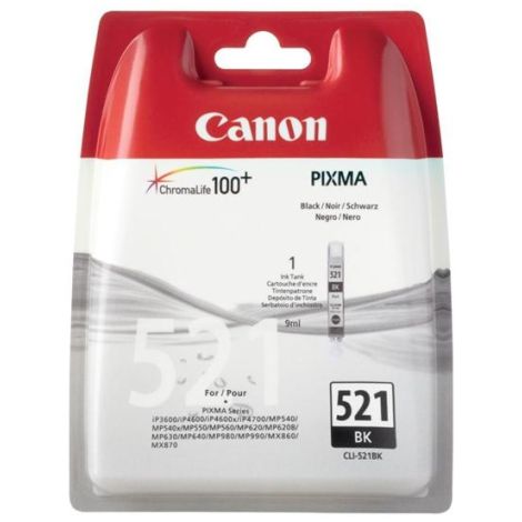 Cartridge Canon CLI-521BK, čierna (black), originál