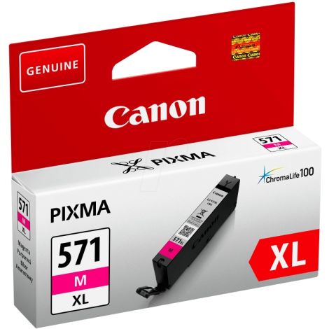 Cartridge Canon CLI-571M XL, 0333C001, purpurová (magenta), originál