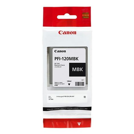 Cartridge Canon PFI-120MBK, 2884C001, matná čierna (matte black), originál