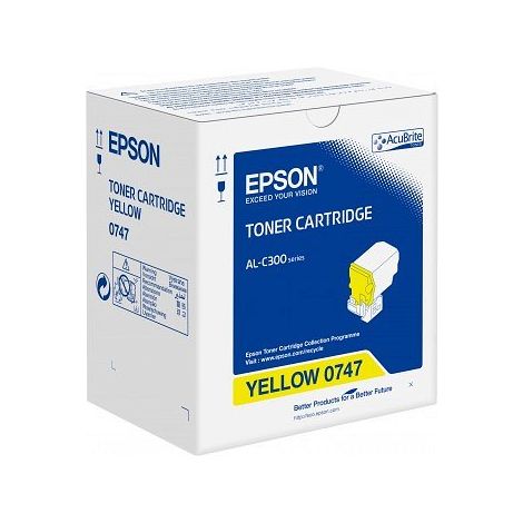 Toner Epson C13S050747 (AL-C300), žltá (yellow), originál