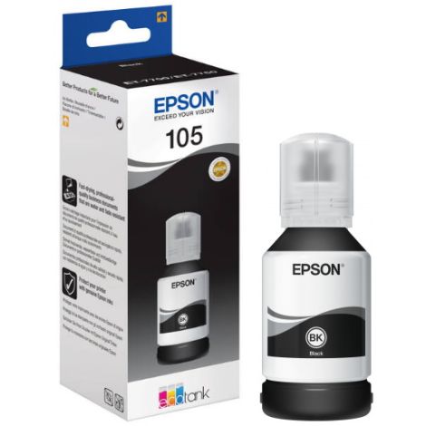 Cartridge Epson 105, C13T00Q140, čierna (black), originál