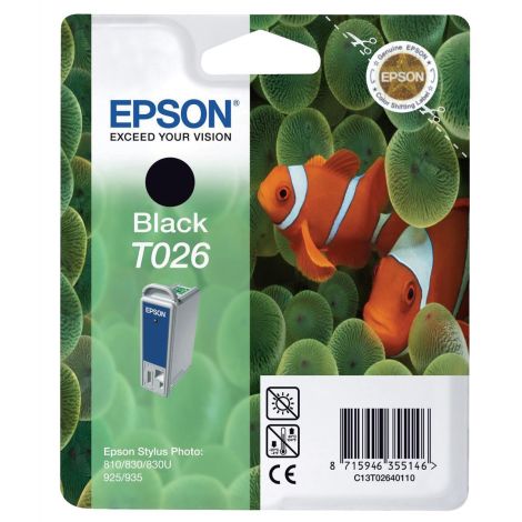 Cartridge Epson T026, čierna (black), originál