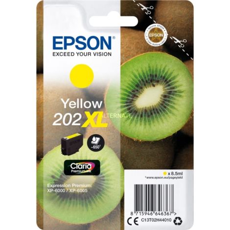 Cartridge Epson 202 XL, T02H4, žltá (yellow), originál