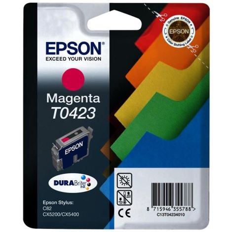 Cartridge Epson T0423, purpurová (magenta), originál