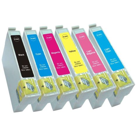 Cartridge Epson T0487, CMYK + LC + LM, šesťbalenie, multipack, alternatívny