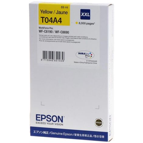 Cartridge Epson T04A4 XXL, C13T04A440, žltá (yellow), originál