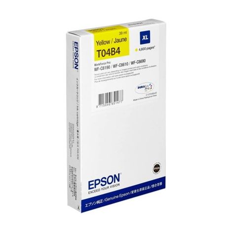 Cartridge Epson T04B4 XL, C13T04B440, žltá (yellow), originál