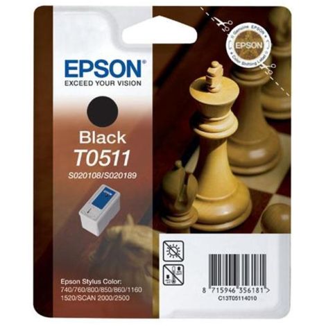 Cartridge Epson T0511, čierna (black), originál