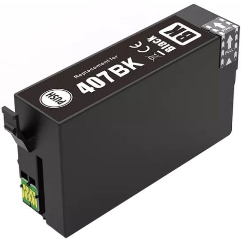 Cartridge Epson 407, T07U1, C13T07U140, čierna (black), alternatívny