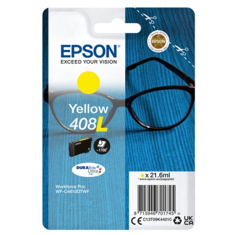 Cartridge Epson 408L, C13T09K44010, T09K440, žltá (yellow), originál