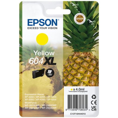 Cartridge Epson 604XL, C13T10H44010, T10H440, žltá (yellow), originál