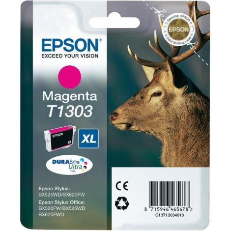 Cartridge Epson T1303, C13T13034012, purpurová (magenta), originál