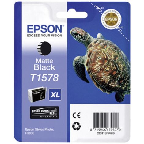 Cartridge Epson T1578, matná čierna (matte black), originál