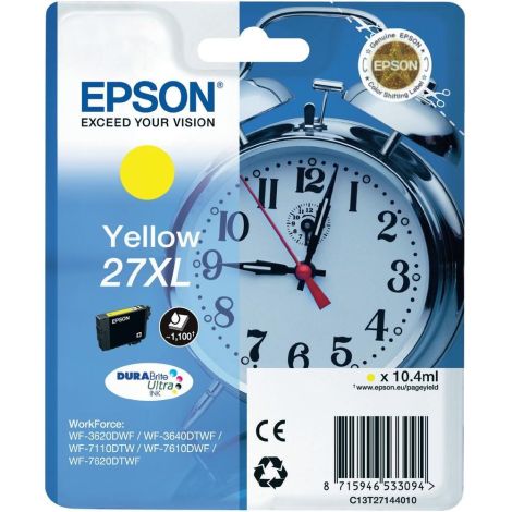 Cartridge Epson T2714 (27XL), C13T27144012, žltá (yellow), originál