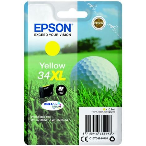 Cartridge Epson T3474 (34XL), žltá (yellow), originál