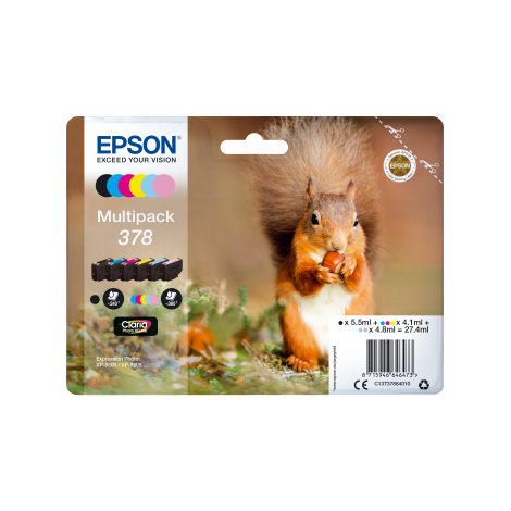 Cartridge Epson 378, T3788, C13T37884010, multipack, originál