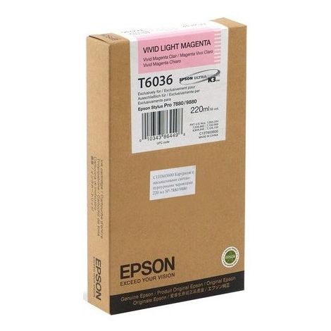 Cartridge Epson T6036, svetlá purpurová (light magenta), originál